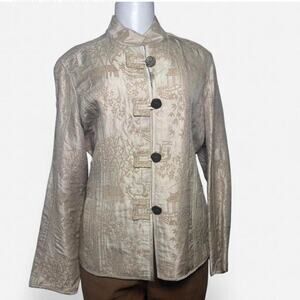 Vintage silk steampunk jacket small